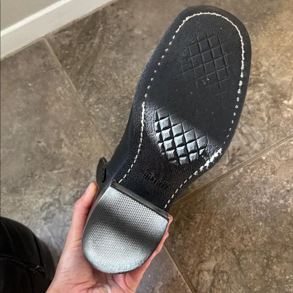 Vintage Frye Campus Black Label Black Leather Mid-Calf  Boots 8 1/2 - Picture 7 of 14